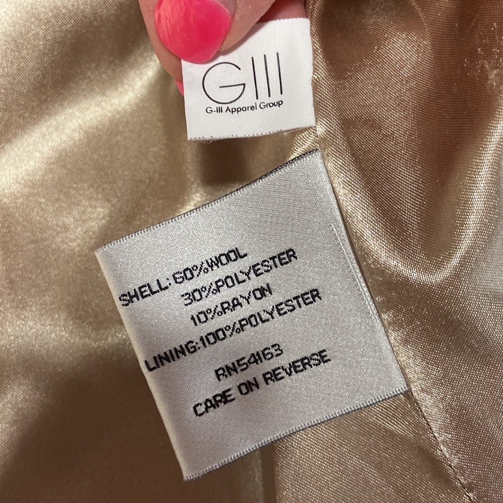 Kenneth Cole New York Wool Belted Zip Up & Down Snap Zip Full Length Trench Coat - Picture 7 of 16